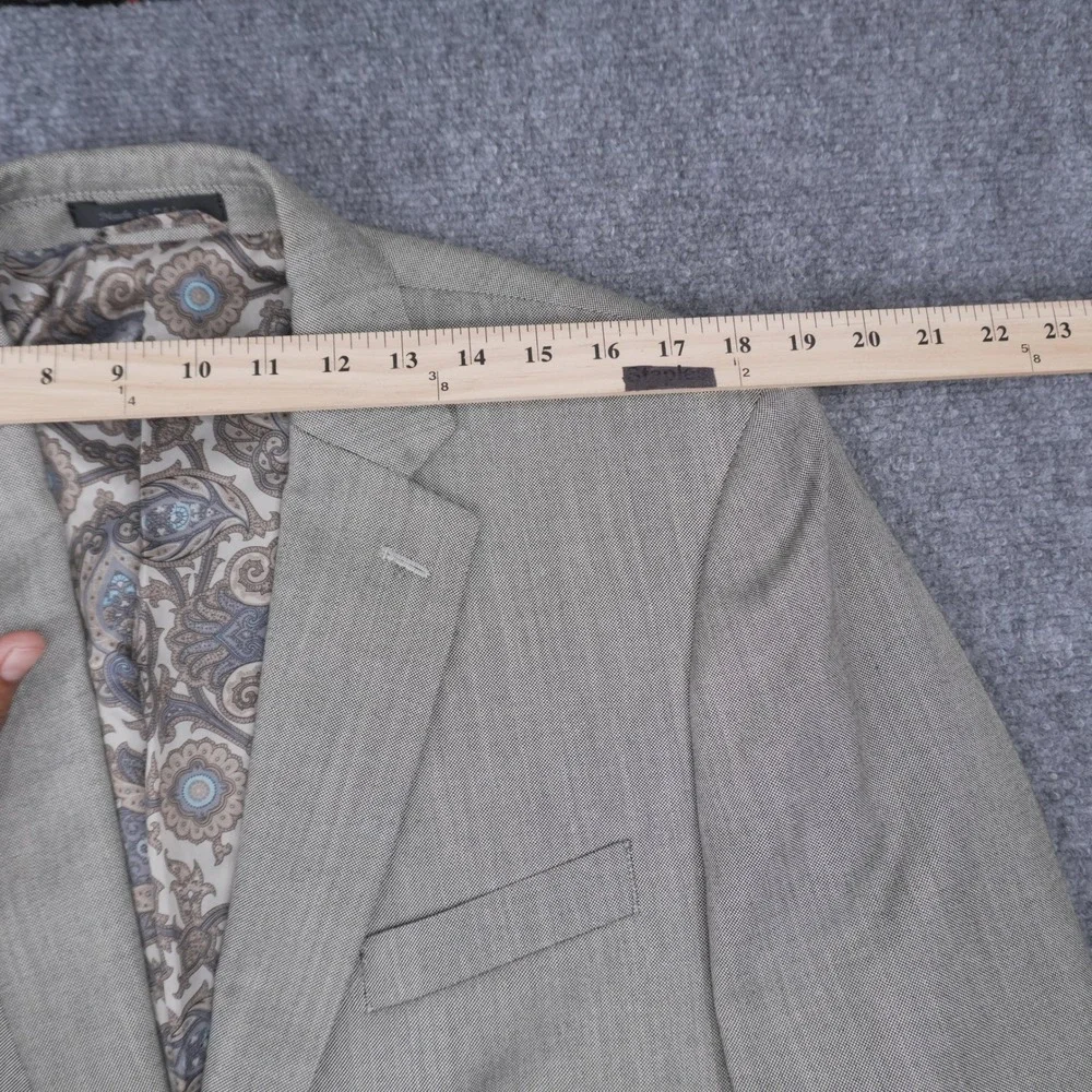 Lauren Ralph Lauren Blazer Mens 42R Grey Paisley Lining Sport Coat Macy's